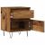 Noptiere, 2 buc., lemn vechi, 40x35x50 cm, lemn prelucrat GartenMobel Dekor