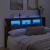 Tăblie pat cu LED lemn vechi 180x18,5x103,5 cm lemn prelucrat GartenMobel Dekor