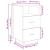 Noptiera cu 2 sertare alb 36x36x68 cm GartenMobel Dekor