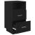 Noptiere 2 buc cu 2 sertare Negru 36x36x68 cm GartenMobel Dekor