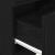 Noptiere 2 buc cu 2 sertare Negru 36x36x68 cm GartenMobel Dekor