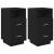 Noptiere 2 buc cu 2 sertare Negru 36x36x68 cm GartenMobel Dekor