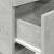 Noptiere 2 buc cu 2 sertare Gri beton 36x36x68 cm GartenMobel Dekor