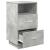 Noptiere 2 buc cu 2 sertare Gri beton 36x36x68 cm GartenMobel Dekor