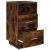 Noptiere 2 buc cu 2 sertare stejar afumat 36x36x68 cm GartenMobel Dekor