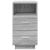 Noptiere 2 buc cu 2 sertare Gri Sonoma 36x36x68 cm GartenMobel Dekor