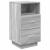 Noptiere 2 buc cu 2 sertare Gri Sonoma 36x36x68 cm GartenMobel Dekor