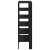 Pantofar, negru, 61x32x105 cm, lemn prelucrat GartenMobel Dekor