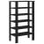 Pantofar, negru, 61x32x105 cm, lemn prelucrat GartenMobel Dekor