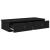 Raft de perete cu sertare negru 80x31x17 cm lemn prelucrat GartenMobel Dekor