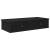 Raft de perete cu sertare negru 80x31x17 cm lemn prelucrat GartenMobel Dekor