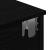 Raft de perete cu sertare negru 80x31x17 cm lemn prelucrat GartenMobel Dekor