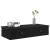 Raft de perete cu sertare negru 80x31x17 cm lemn prelucrat GartenMobel Dekor
