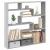 Raft cubic perete cu 7 compartimente sonoma gri lemn prelucrat GartenMobel Dekor