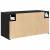 Dulap de perete de baie, negru, 60x25x30 cm, lemn prelucrat GartenMobel Dekor