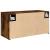 Dulap perete baie, stejar fumuriu, 60x25x30 cm, lemn prelucrat GartenMobel Dekor
