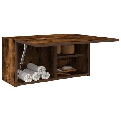 Dulap perete baie, stejar fumuriu, 60x25x30 cm, lemn prelucrat GartenMobel Dekor