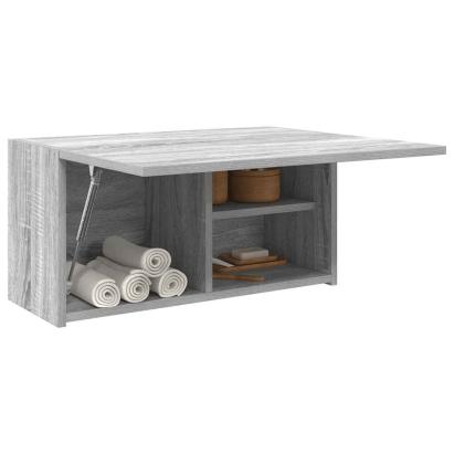 Dulap perete baie, gri sonoma, 60x25x30 cm, lemn prelucrat GartenMobel Dekor