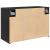 Dulap de perete de baie, negru, 60x25x40 cm, lemn prelucrat GartenMobel Dekor