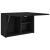 Dulap de perete de baie, negru, 60x25x40 cm, lemn prelucrat GartenMobel Dekor