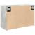 Dulap perete baie, gri beton, 60x25x40 cm, lemn prelucrat GartenMobel Dekor
