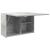 Dulap perete baie, gri beton, 60x25x40 cm, lemn prelucrat GartenMobel Dekor