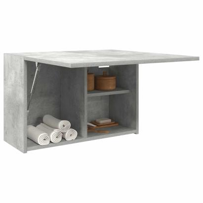 Dulap perete baie, gri beton, 60x25x40 cm, lemn prelucrat GartenMobel Dekor