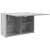 Dulap perete baie, gri sonoma, 60x25x40 cm, lemn prelucrat GartenMobel Dekor
