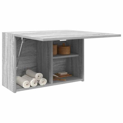 Dulap perete baie, gri sonoma, 60x25x40 cm, lemn prelucrat GartenMobel Dekor