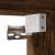Dulap perete baie, stejar fumuriu, 80x25x30 cm, lemn prelucrat GartenMobel Dekor