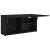Dulap de perete de baie, negru, 80x25x40 cm, lemn prelucrat GartenMobel Dekor