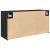 Dulap de perete de baie, negru, 80x25x40 cm, lemn prelucrat GartenMobel Dekor