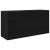 Dulap de perete de baie, negru, 80x25x40 cm, lemn prelucrat GartenMobel Dekor