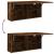 Dulap perete baie, stejar fumuriu, 80x25x40 cm, lemn prelucrat GartenMobel Dekor