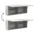 Dulap perete baie, gri beton, 100x25x40 cm, lemn prelucrat GartenMobel Dekor