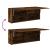 Dulap perete baie, stejar fumuriu, 100x25x40 cm, lemn prelucrat GartenMobel Dekor