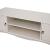 Comoda tv 120x40x50 cm, rafturi, 2 dulapuri depozitare, picioare lemn pin, mdf, alb MultiMark GlobalProd