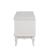 Comoda tv 120x40x50 cm, rafturi, 2 dulapuri depozitare, picioare lemn pin, mdf, alb MultiMark GlobalProd