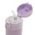 Sticla de baut cu pai din silicon pentru copii, din otel inoxidabil, 350ml, violet, Reer 90104 Children SafetyCare