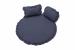 Set covoras impermeabil cu volan + 2 perne SomnArt, din in, Roz Relax KipRoom