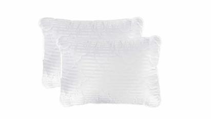 Set 2 Perne Somnart matlasate microfibra Striata, 50x70 cm Relax KipRoom