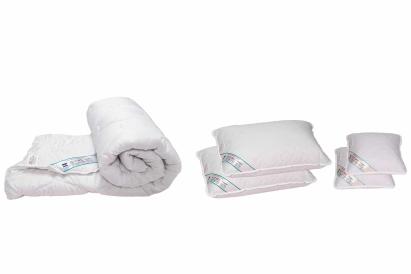 Set pilota 180x200 cm, 200g si 2 perne 50x70 cm si 2 perne 40x40 cm HypoallergenicMed Somnart, microfibra matlasata Relax KipRoom