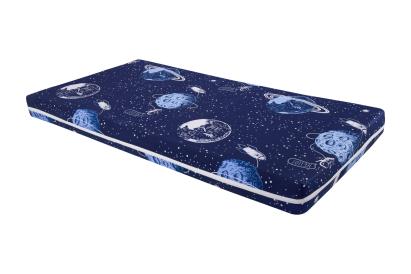 Saltea cu memorie Somnart Memory 70x140, înălțime 10 cm, pentru bebeluși și copii, husă impermeabilă, fermitate medie, model cosmos Relax KipRoom