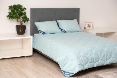 Pilota bumbac Somnart Bella 150x200cm, umplutura 300 g/mp, de primavara-toamna, blue Relax KipRoom