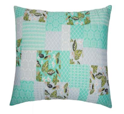 Perna SomnART Green Flowers, 70x70 cm, microfibra Relax KipRoom