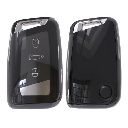 Husa Cheie Auto VW TPU+PC Neagra Cheie SmartKey VW PASSAT B8 AutoProtect KeyCars