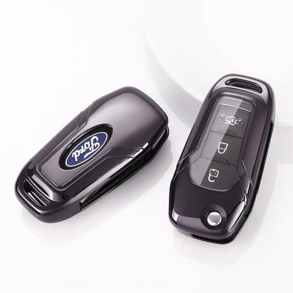 Husa Cheie Auto FORD TPU+PC Neagra Cheie Briceag (Ford Ranger, Ford Puma) AutoProtect KeyCars