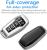 Husa Cheie Auto Ford Mustang, Smartkey, 5 Butoane, Tpu, Silver AutoProtect KeyCars