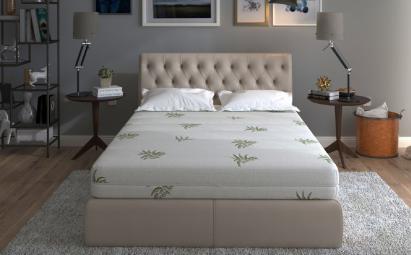 Saltea cu memorie SomnART XXL Memory Plus 200x200, înălțime 25cm, pentru persoane supraponderale, husă Aloe Vera detașabilă, rulată, fermitate mare Relax KipRoom