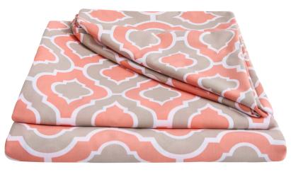 Lenjerie de pat bumbac polycotton, SomnART, pentru pat de 2 persoane XXL (2 fete perne 50x70, cearceaf pat 240x260, cearceaf pilota 220x200), Iris Relax KipRoom